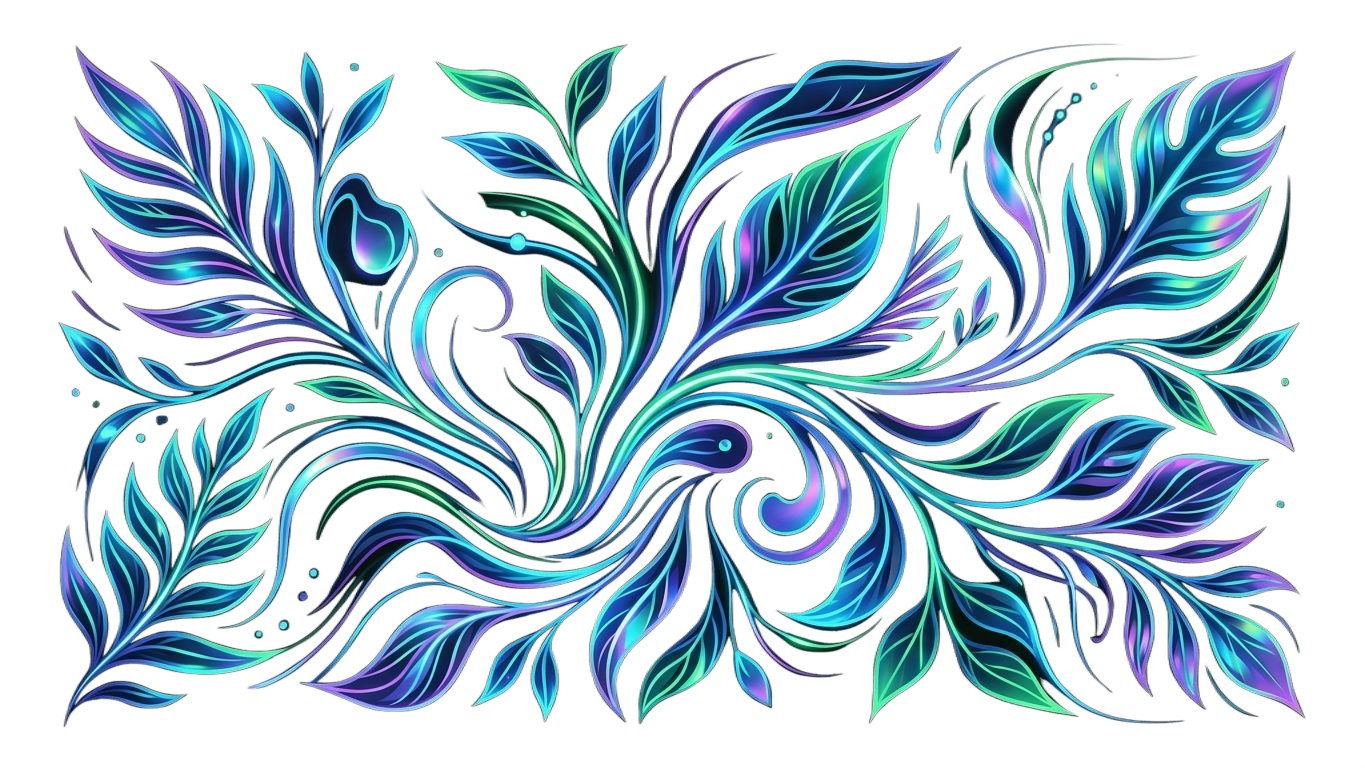 Glowing botanical background